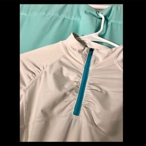 xs white athleta jacket